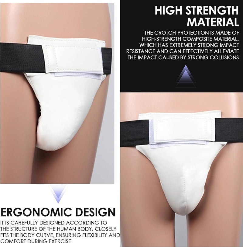 LCJAOF Groin Guard for Men&Boys - Shock-Absorbing Crotch Protector Cup for Taekwondo, Boxing, Kickboxing, Elastic Waistband Abdominal Protector for Fighting Sports Training - Image 5